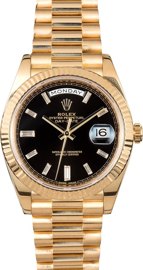 rolex daydate ii president 40mm weissgold rohdium|Rolex Day-Date gold.